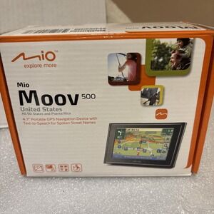 Mio Moov 500 Portable GPS Navigation Device With Text-To Speech System